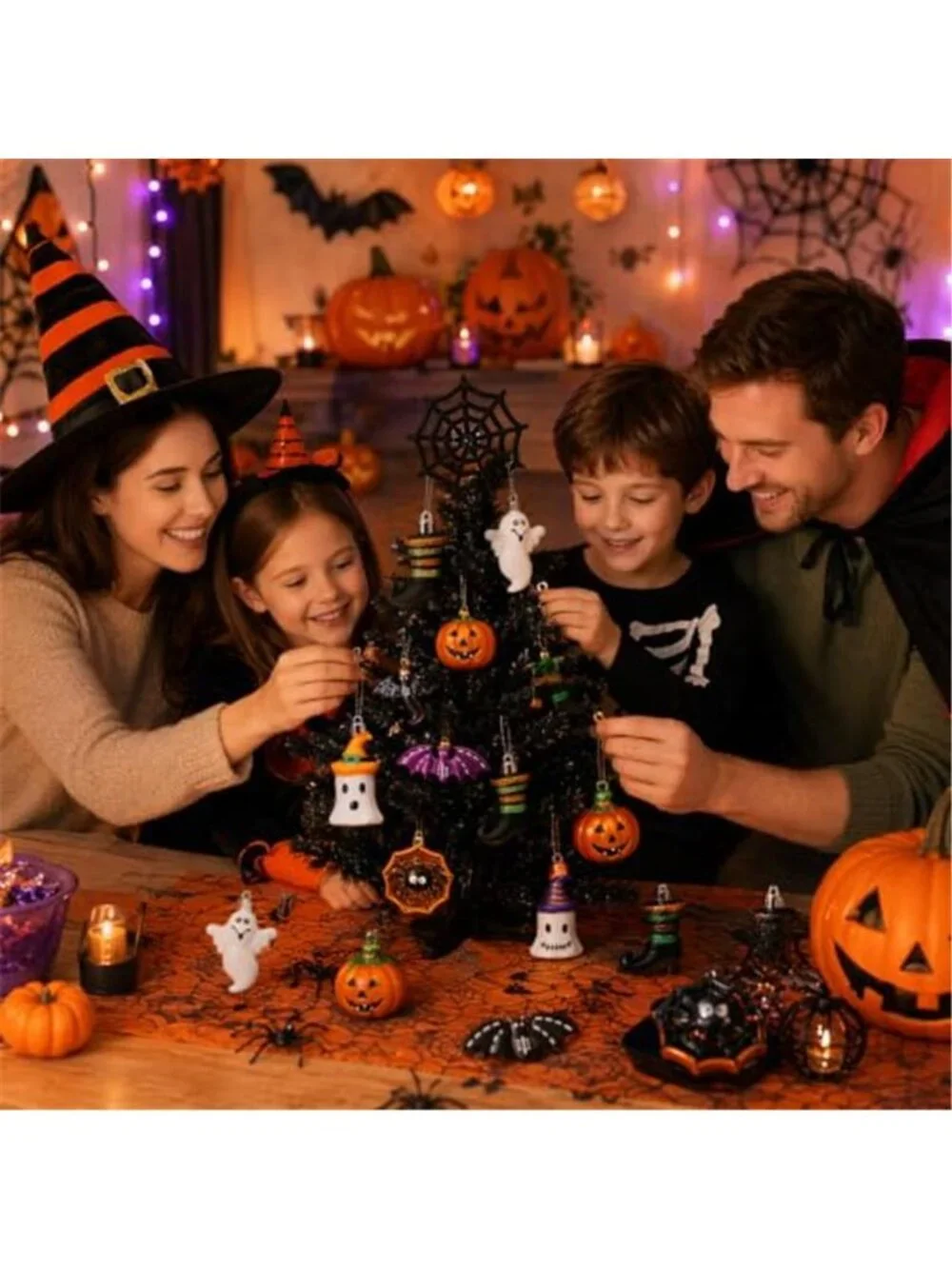 Madelyn Halloween Tree Decorations Shatterproof Ornament Indoor 12ct